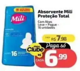 Supermercado Jacomar Absorvente mili proteção total oferta