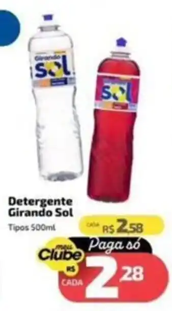 Supermercado Jacomar Detergente Girando Sol oferta