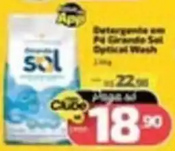 Supermercado Jacomar Detergente em Pó Girando Sol Optical Wash oferta