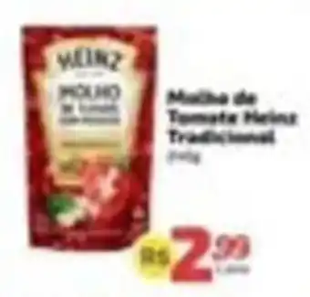 Supermercado Jacomar molho de tomate heinz tradicional oferta