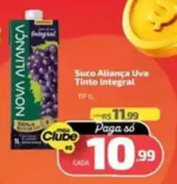 Supermercado Jacomar Suco Aliança Uva Tinto Integral oferta