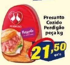 Vencedor Atacadista Presunto Cozido Perdigao peca 1kg oferta
