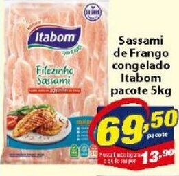Vencedor Atacadista Sassami de Frango Congelado Itabom pacote 5kg oferta