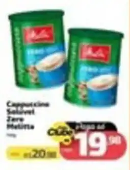 Supermercado Jacomar Cappuccino Solúvel Zero Melitta oferta