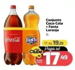 Supermercado Jacomar Conjunto Coca-Cola + Fanta Laranja oferta