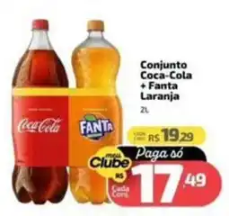 Supermercado Jacomar Conjunto Coca-Cola + Fanta Laranja oferta