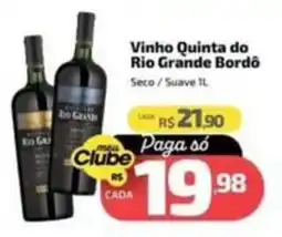 Supermercado Jacomar Vinho Quinta do Rio Grande Bordô oferta