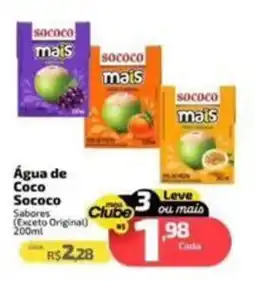 Supermercado Jacomar Água de Coco Sococo oferta