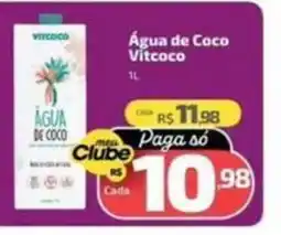 Supermercado Jacomar Água de Coco Vitcoco oferta
