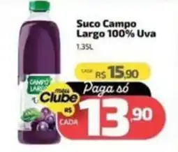 Supermercado Jacomar Suco Campo Largo 100% Uva oferta