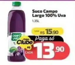 Supermercado Jacomar Suco Campo Largo 100% Uva oferta