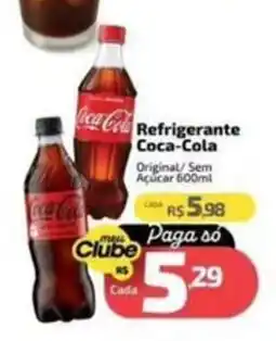 Supermercado Jacomar Refrigerante Coca-Cola Original/ Sem Açúcar 600ml oferta