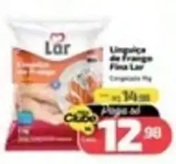 Supermercado Jacomar Linguiça de Frango Fina Lar oferta