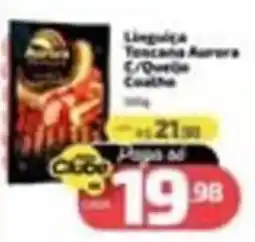 Supermercado Jacomar Linguiça Toscana Aurora C/Queijo Coalho oferta