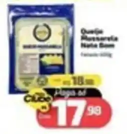 Supermercado Jacomar Queijo Mussarela Nata Bom oferta