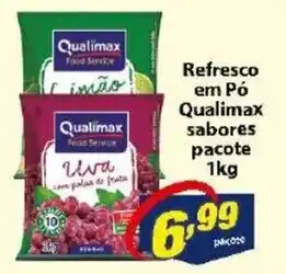 Vencedor Atacadista Refresco em po Qualimax sabores pacote 1kg oferta