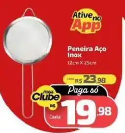 Supermercado Jacomar Peneira Aço Inox oferta