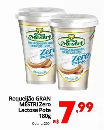 Requeijão gran mestrí zero lactose