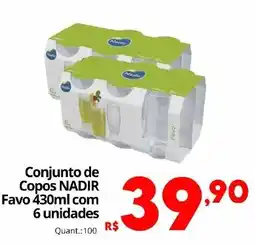 Althoff Supermercados Conjunto de Copos Nadir oferta