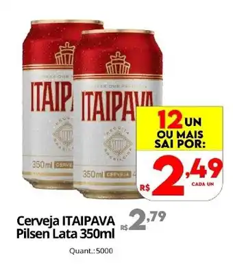 Cerveja itaipava pilsen lata