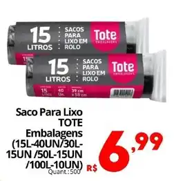 Althoff Supermercados saco para lixo tote oferta