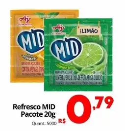 Althoff Supermercados Refresco mid pacote 20g oferta