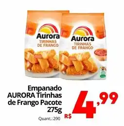 Althoff Supermercados Empanado aurora tirinhas de frango pacote oferta