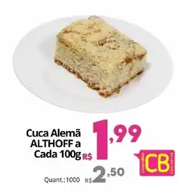 Althoff Supermercados Cuca Alemã ALTHOFF a oferta