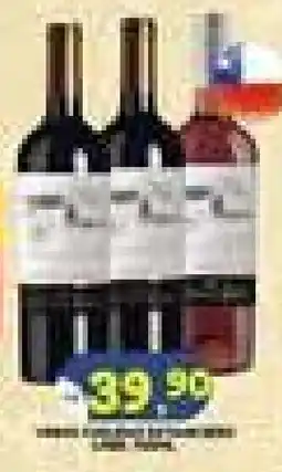 Bramil Supermercados Vinho tinto chileno oferta