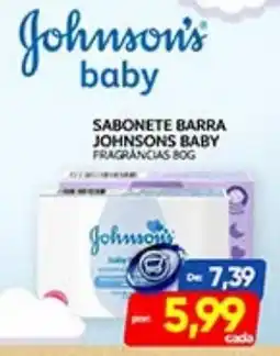 Novo Mix Sabonete barra johnsons baby fragrâncias 80g oferta