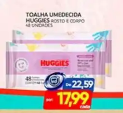 Novo Mix toalha umedecida huggies rosto e corpo oferta