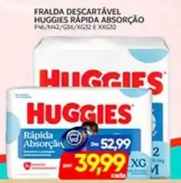 Novo Mix fralda descartável huggies rápida absorção oferta