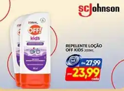 Novo Mix Repelente loção off kids oferta