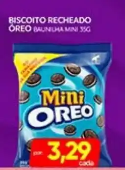 Novo Mix Biscoito recheado oreo baunilha mini oferta