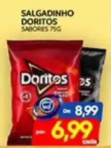 Novo Mix Salgadinho Doritos sabores 75g oferta