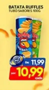 Novo Mix batata ruffles tubo sabores 100g oferta