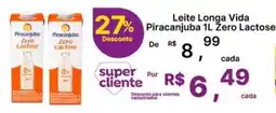 Super Lagoa Leite longa vida piracanjuba 1l zero lactose oferta