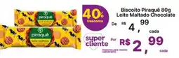 Super Lagoa Biscoito Piraquê Leite Maltado Chocolate oferta