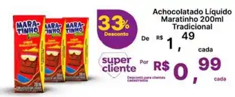 Achocolatado Líquido Maratinho Tradicional