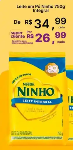 Super Lagoa Leite em pó ninho integral oferta