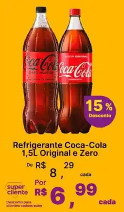 Super Lagoa Refrigerante Coca-Cola 1,5L Original e Zero oferta