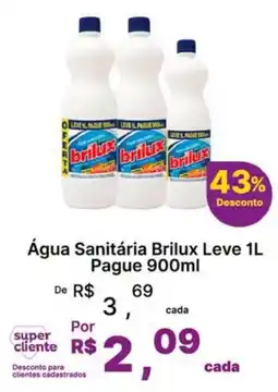 Super Lagoa Água Sanitária Brilux oferta