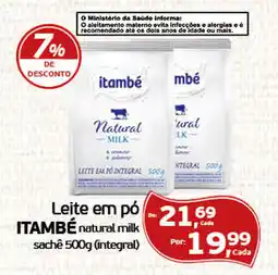 Cometa Supermercados Leite em pó itambé natural milk oferta