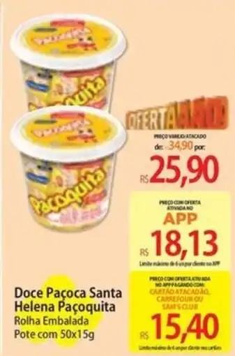 Doce Paçoca Santa Helena Paçoca Quita