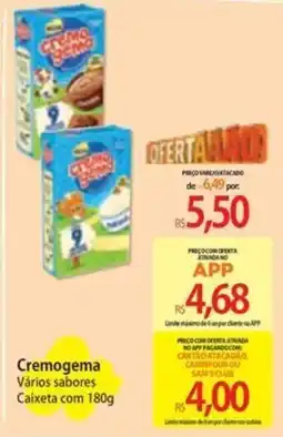 Atacadão Cremogema Vários sabores oferta
