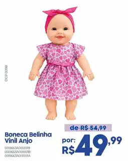 Casa Freitas Boneca Belinha Vinil Anjo oferta