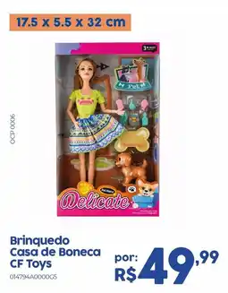 Casa Freitas Brinquedo Casa de Boneca CF Toys oferta