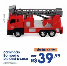 Casa Freitas Caminhão Bombeiro Die Cast D'Casa oferta
