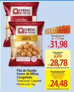 Atacadão Pão de Queijo Forno de Minas Congelado Tradicional/ Coquetel oferta