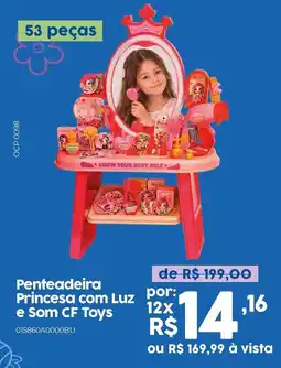 Casa Freitas Penteadeira Princesa com Luz e Som CF Toys oferta